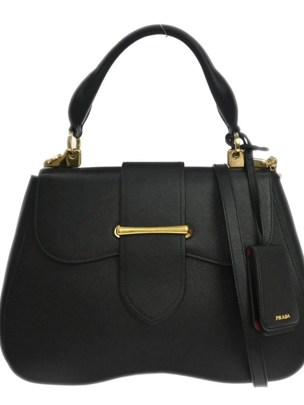 Prada Sidonie Top Handle Bag Saffiano Shoulder Bag